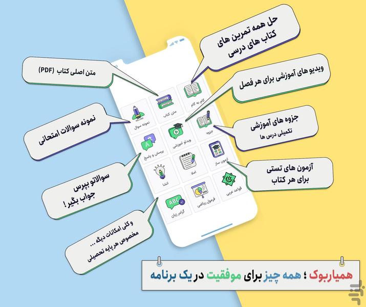 کلاس دوم همیاربوک - عکس برنامه موبایلی اندروید