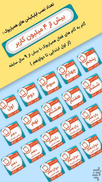 کلاس دوازدهم تجربی همیاربوک - عکس برنامه موبایلی اندروید