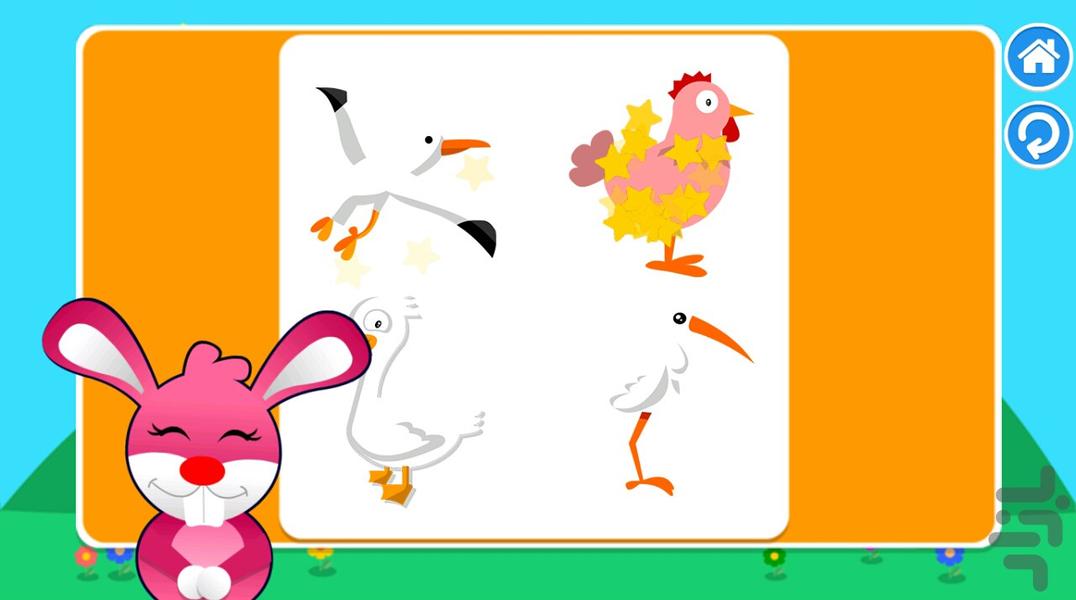 پازل سایه ها - پرندگان - Gameplay image of android game