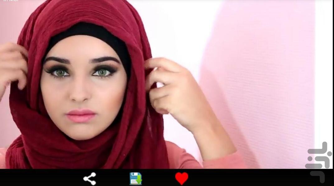 حجاب 2017 (فیلم بستن شال و روسری) - Image screenshot of android app