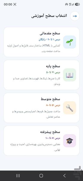 HTML Learning - Image screenshot of android app