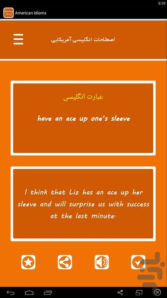 اصطلاحات انگلیسی آمریکایی - Image screenshot of android app