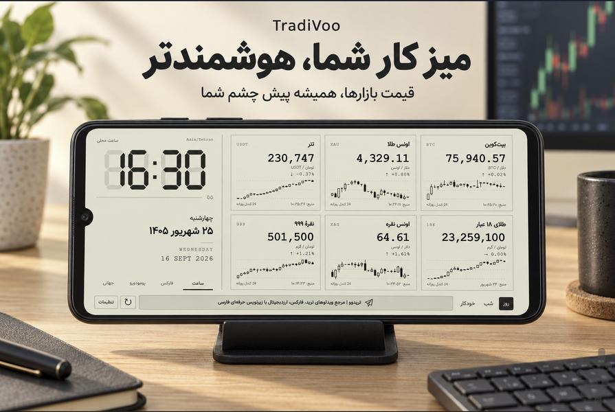 تریدیوو | قیمت تتر طلا فارکس کریپتو - عکس برنامه موبایلی اندروید