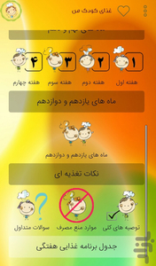 My Baby's Food - Image screenshot of android app