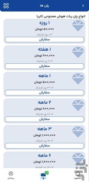 کاریا حساب | هوش مصنوعی مالیاتی - عکس برنامه موبایلی اندروید