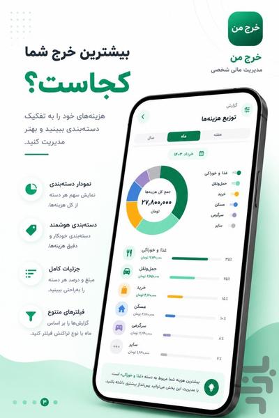 خرج من - عکس برنامه موبایلی اندروید