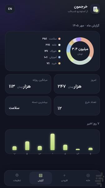 خرجمون - عکس برنامه موبایلی اندروید