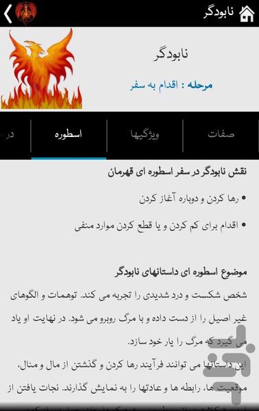 آزمون قهرمان درون - Image screenshot of android app