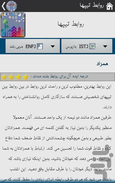 تیپهای شخصیتی MBTI - Image screenshot of android app