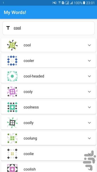 کلمات من! - عکس برنامه موبایلی اندروید