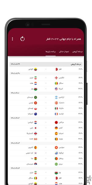 خاطرات جام جهانی ۲۰۲۲ قطر - عکس برنامه موبایلی اندروید