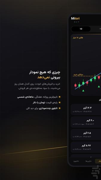 میتوری | مدیریت سرمایه، طلا، رمزارز - عکس برنامه موبایلی اندروید