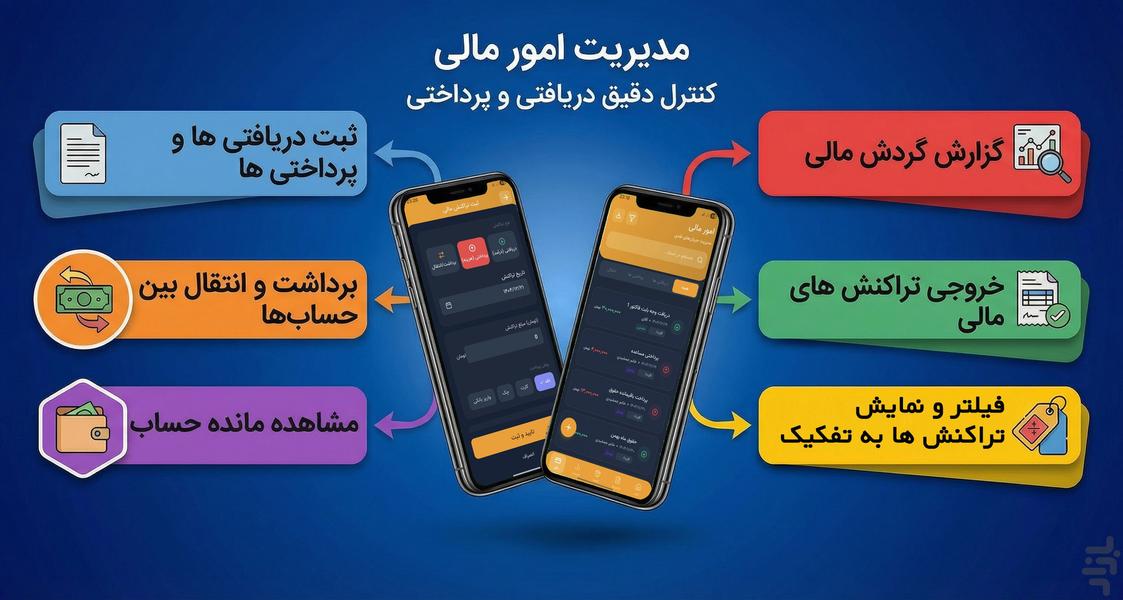 حساب آرا | حسابداری و فاکتورساز - عکس برنامه موبایلی اندروید