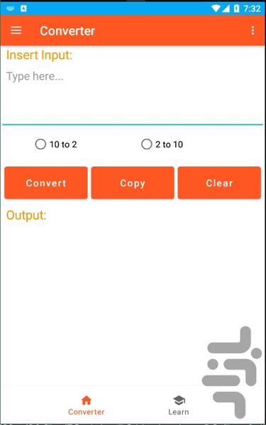 تبدیل گر مبنا - عکس برنامه موبایلی اندروید