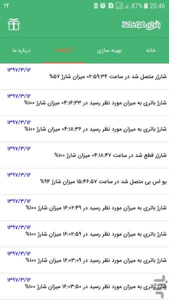 محافظ باتری(سخنگو) - عکس برنامه موبایلی اندروید