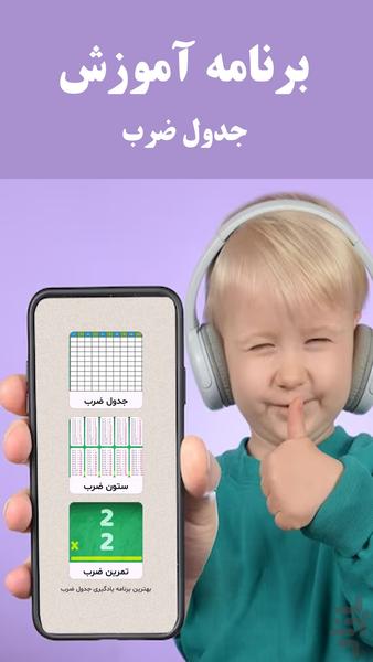 جدول ضرب - عکس برنامه موبایلی اندروید