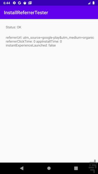 install referrer - tester - عکس برنامه موبایلی اندروید
