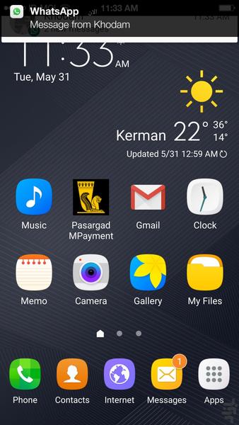 نوار اعلان آیفون iphone HD - Image screenshot of android app