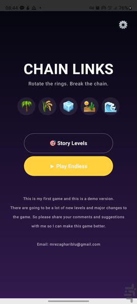 Chain Links (Demo Version) - عکس بازی موبایلی اندروید