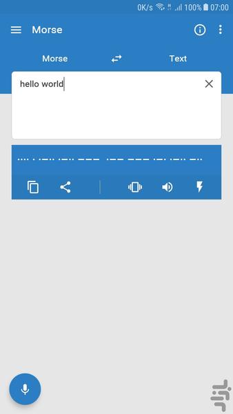 Morse | Morse translator - Image screenshot of android app