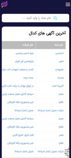 اطلاع رسانی بورس | کدال من - Image screenshot of android app