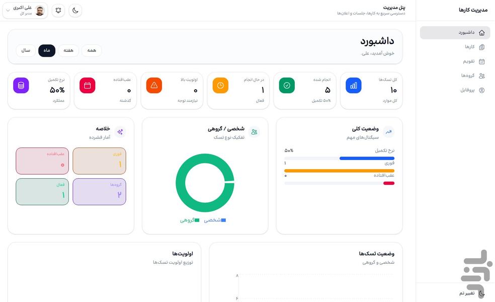 کارهای من - عکس برنامه موبایلی اندروید