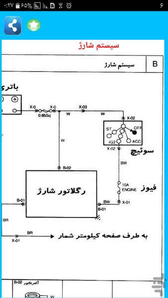 نقشه سیم کشی برق پراید - عکس برنامه موبایلی اندروید