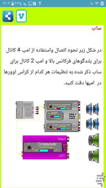 نحوه اتصال آمپلی فایر - عکس برنامه موبایلی اندروید
