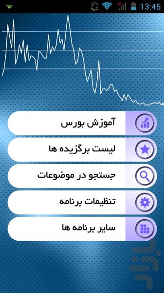 خودآموز بورس - عکس برنامه موبایلی اندروید