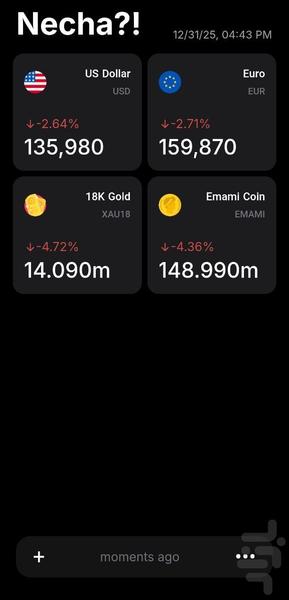 Necha | Live Gold & Currency - Image screenshot of android app