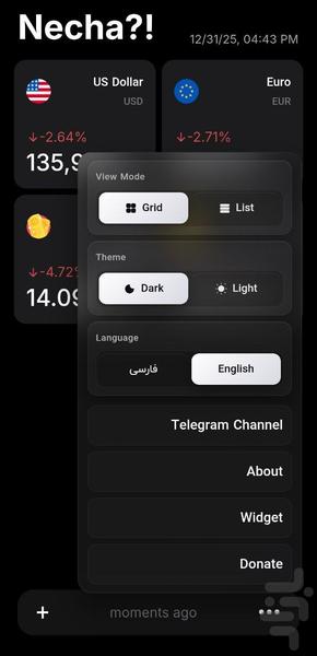 Necha | Live Gold & Currency - Image screenshot of android app