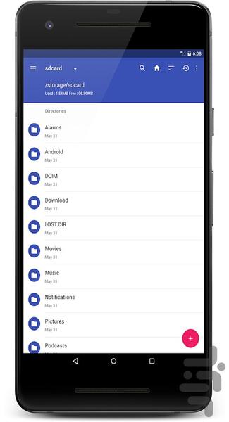 مدیریت فایل و پوشه ها - عکس برنامه موبایلی اندروید