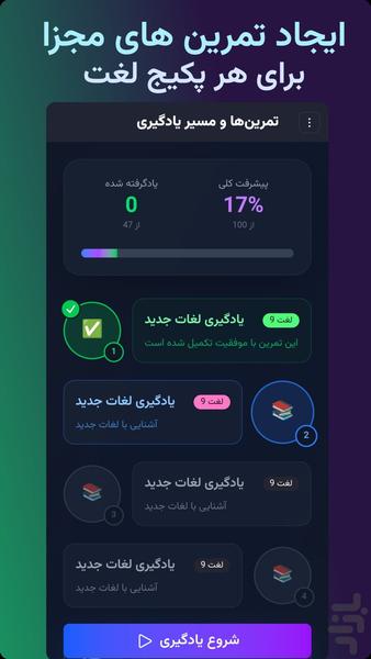 واژهیار نیترو - لغات انگلیسی - Image screenshot of android app