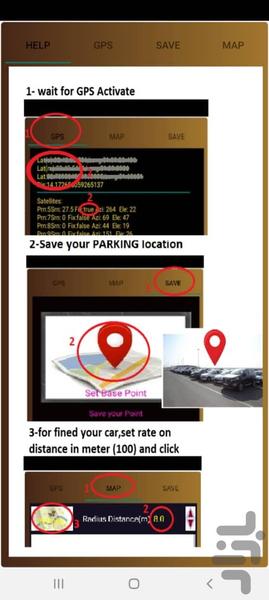 Parking GPS for your Car finder - Image screenshot of android app