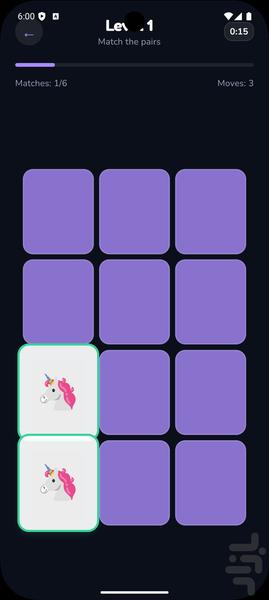 مربی حافظه — بازی تمرین حافظه - Gameplay image of android game