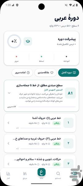 آموزش زبان عربی از صفر | خودآموز - عکس برنامه موبایلی اندروید