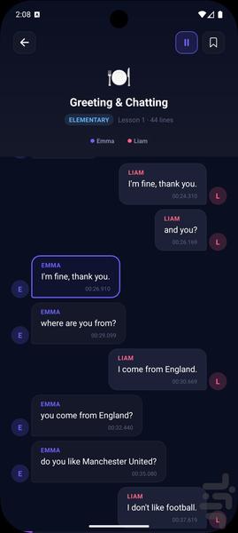 Daily English Conversations - عکس برنامه موبایلی اندروید