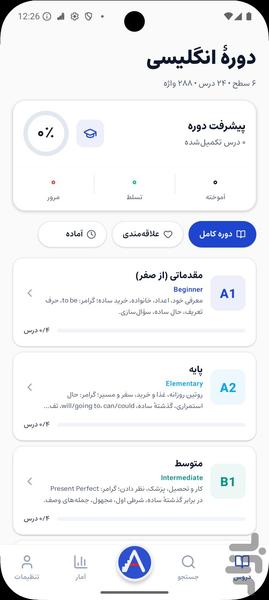 آموزش زبان انگلیسی از صفر تا C2 - Image screenshot of android app