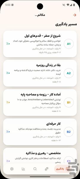 آموزش مکالمه و مصاحبه آلمانی - عکس برنامه موبایلی اندروید