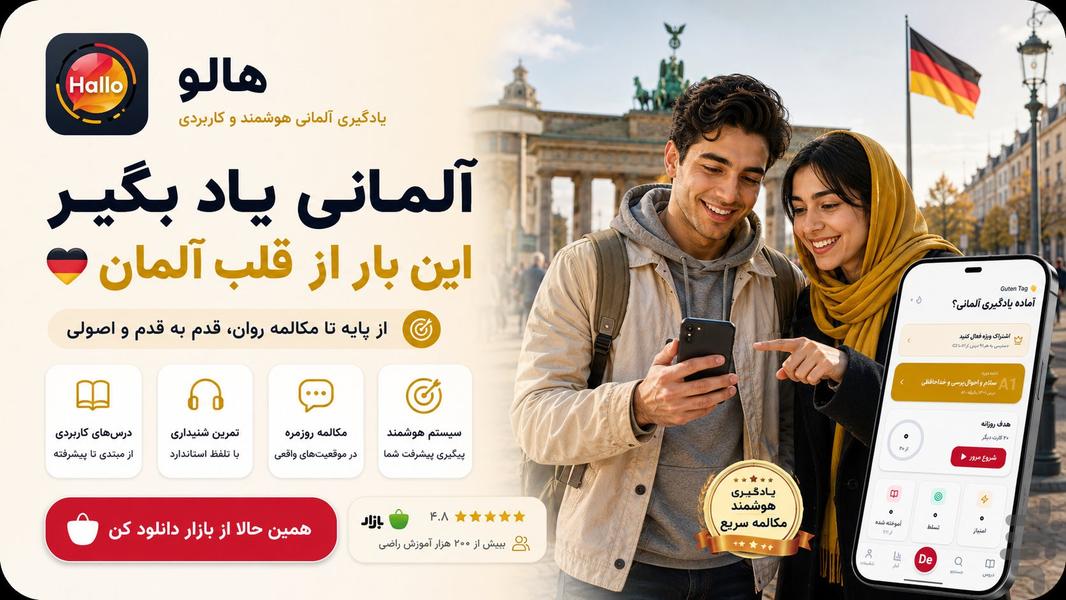 آموزش زبان آلمانی از صفر | خودآموز - Image screenshot of android app