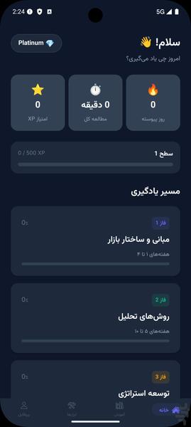 آکادمی معامله‌گری | آموزش بورس - Image screenshot of android app