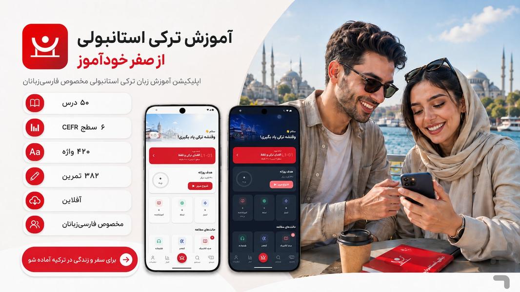 آموزش ترکی استانبولی از صفر خودآموز - عکس برنامه موبایلی اندروید