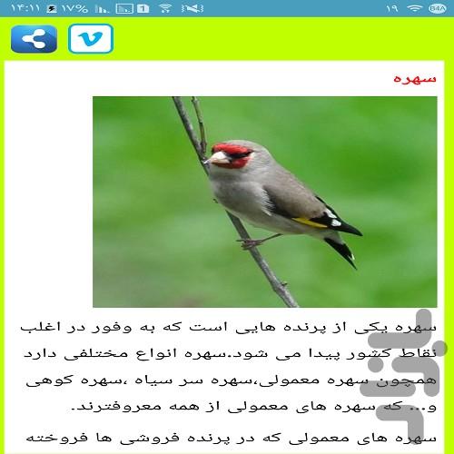 پرورش پرسود سهره کرمانی - عکس برنامه موبایلی اندروید