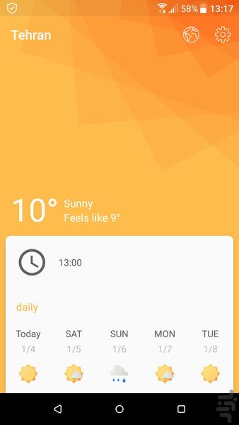 Weather Material - Image screenshot of android app