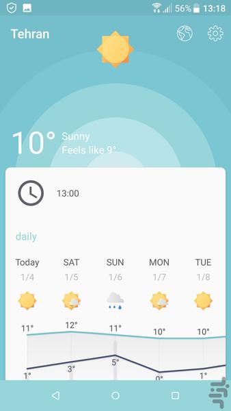 Weather Material - Image screenshot of android app