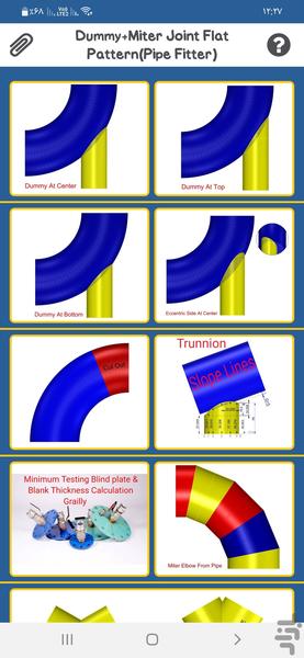 Dummy Support+Miter Joint Pipe/Elbow - Image screenshot of android app