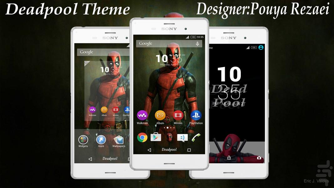 Deadpool Theme - Image screenshot of android app