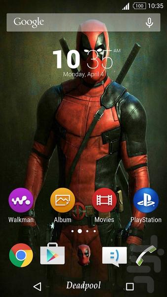 Deadpool Theme - Image screenshot of android app