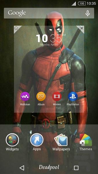 Deadpool Theme - Image screenshot of android app