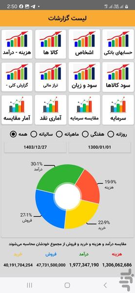 حسابداری فروشگاهی مانگرو - Image screenshot of android app